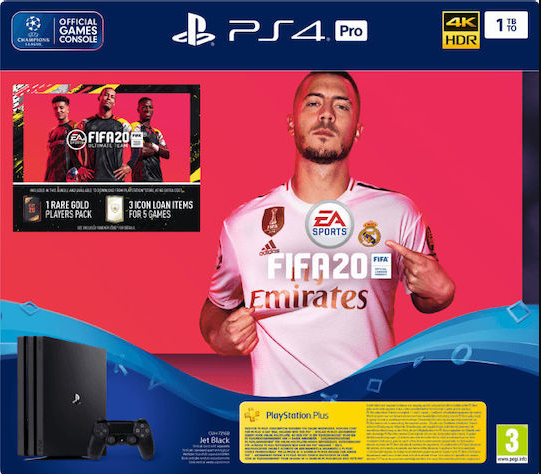 Sony PlayStation 4 Pro 1 TB – FIFA 20 (Offizielles Bundle)